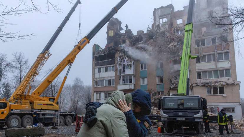 FILE PHOTO: Aftermath of Russian missile attack in Ternopil
