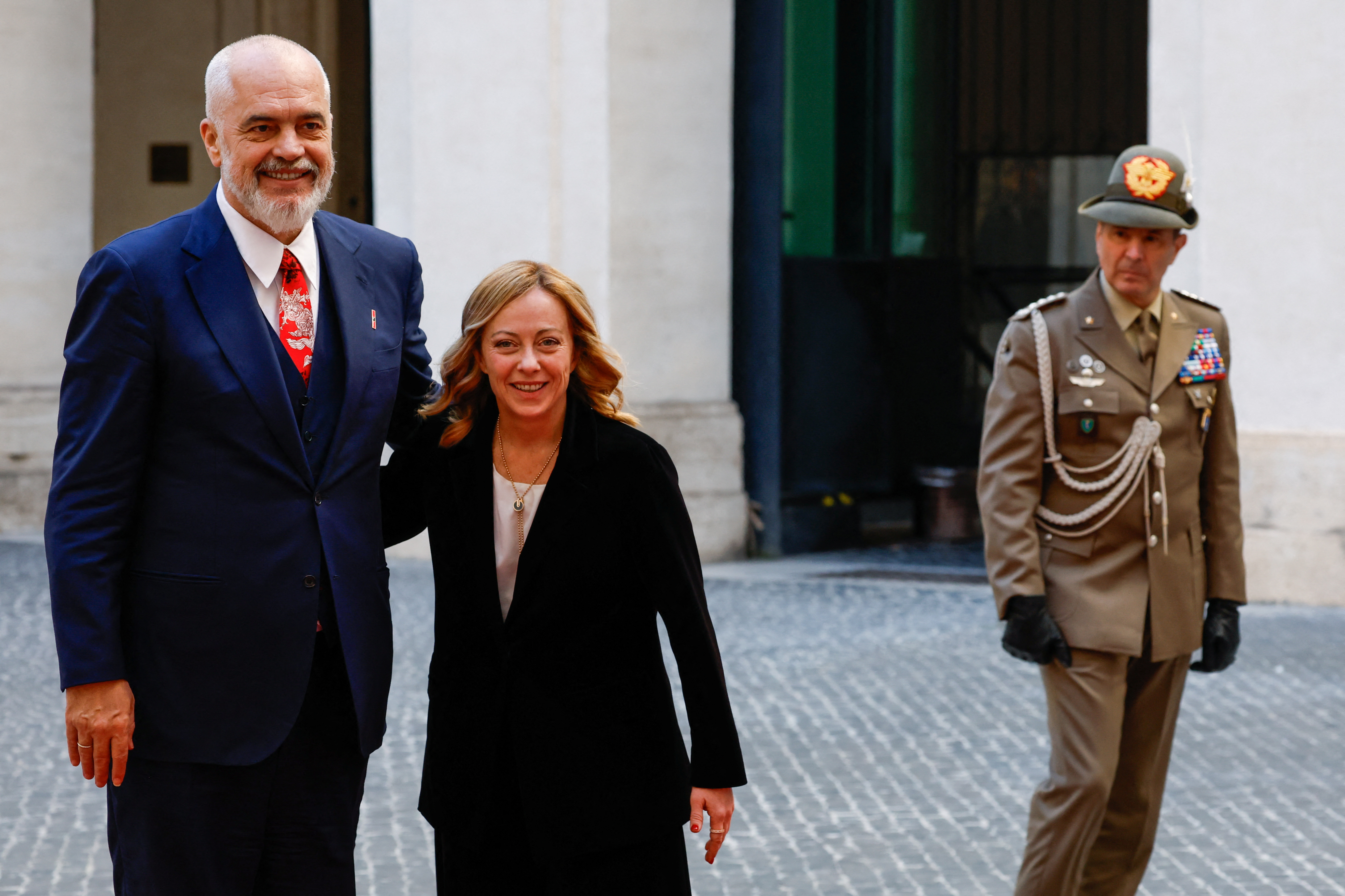 Italy's PM Meloni and Albania's PM Rama meet in Rome