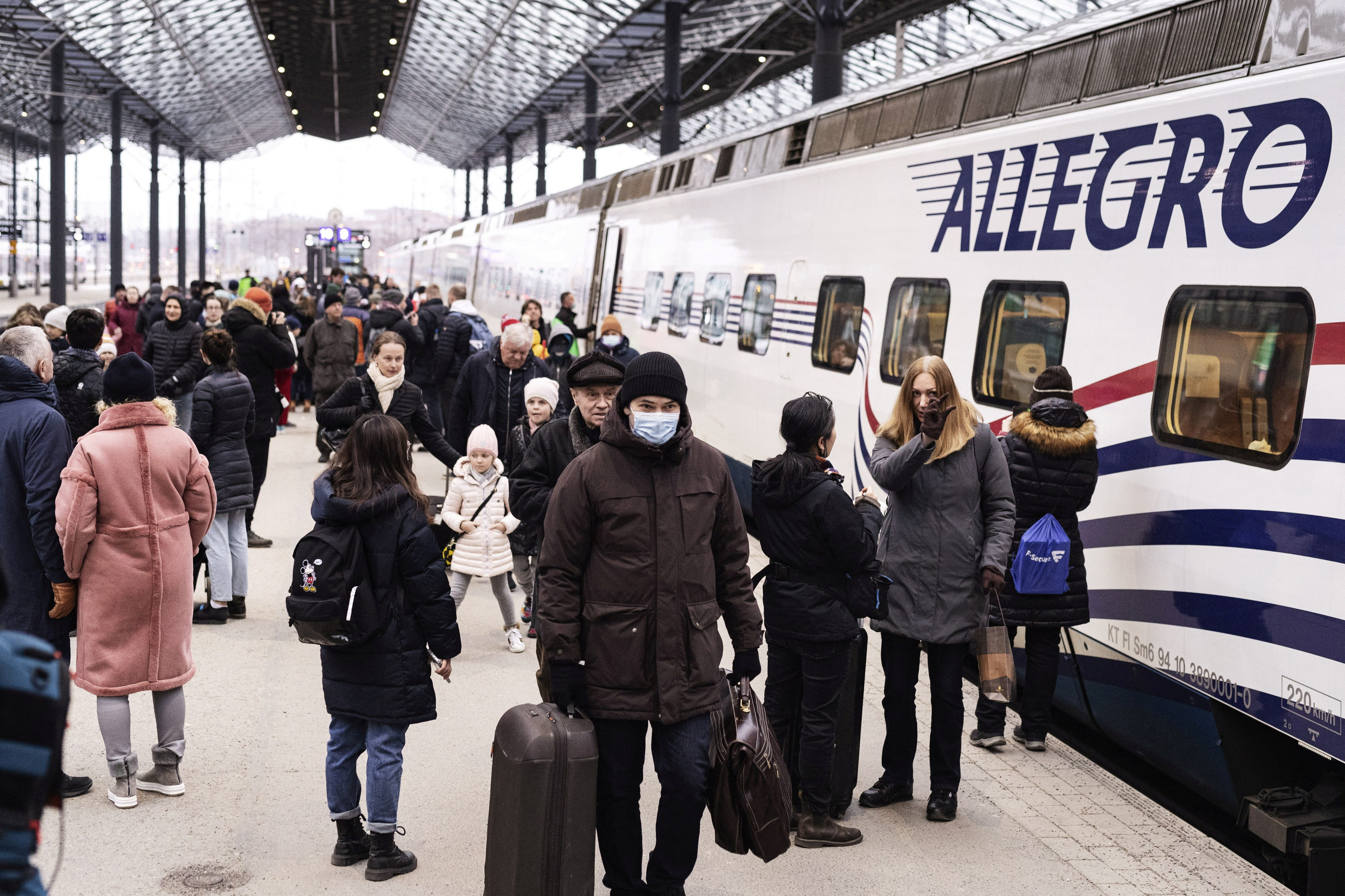 FILE PHOTO: Finland suspends its rail link between Russia and EU