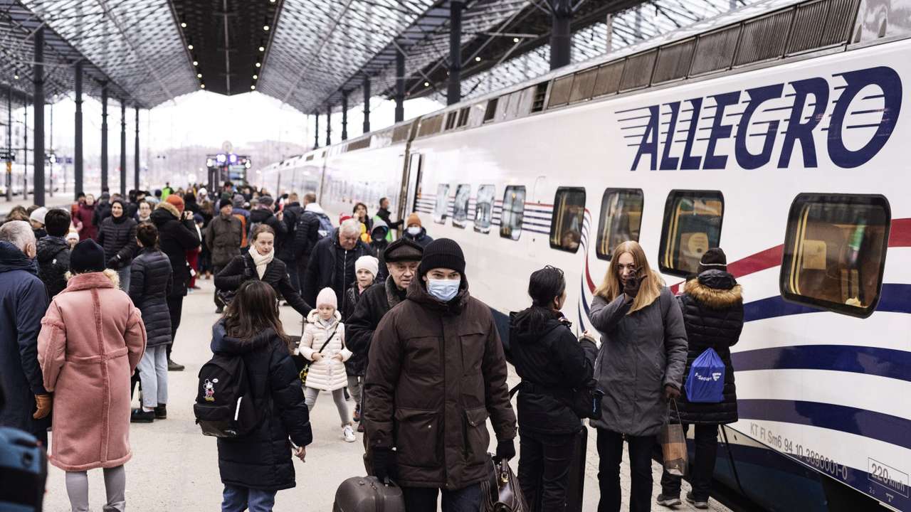 FILE PHOTO: Finland suspends its rail link between Russia and EU
