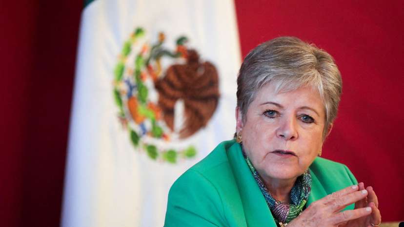FILE PHOTO: Mexico's new Foreign Minister Alicia Barcena Ibarra holds a meeting with the media in Mexico City