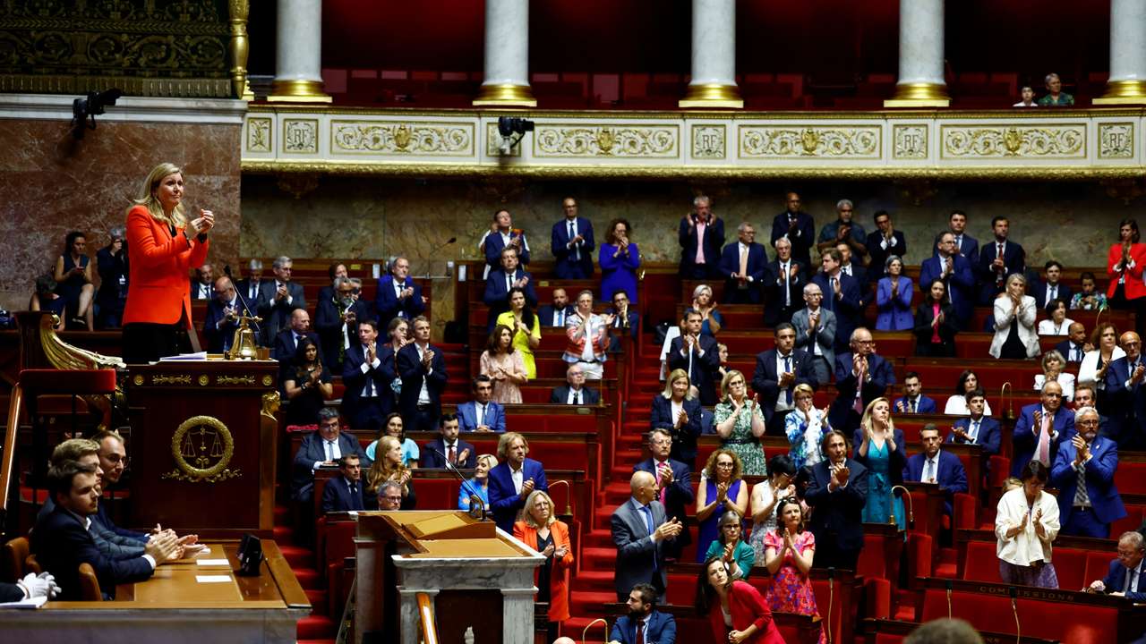 First session of newly elected French National Assembly in Paris