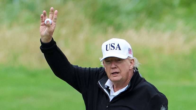 U.S. President Trump visits Scotland