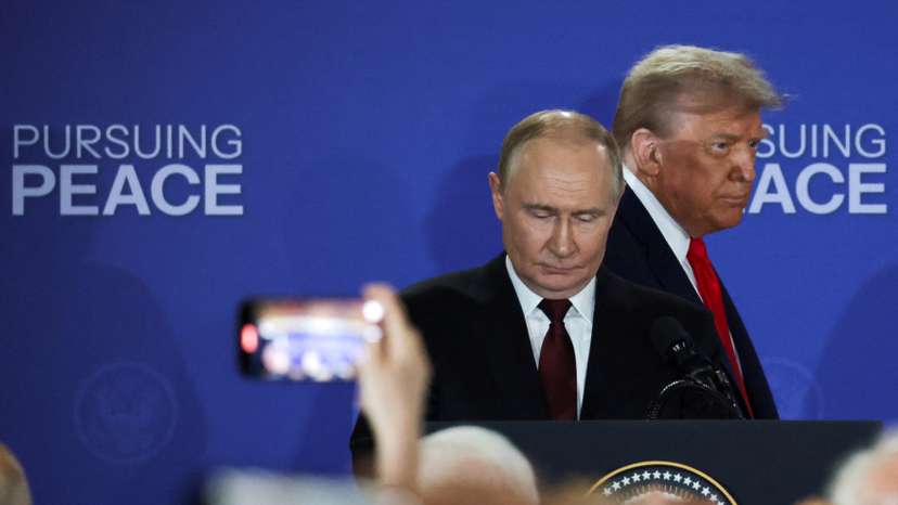 U.S. President Trump meets with Russian President Putin in Alaska