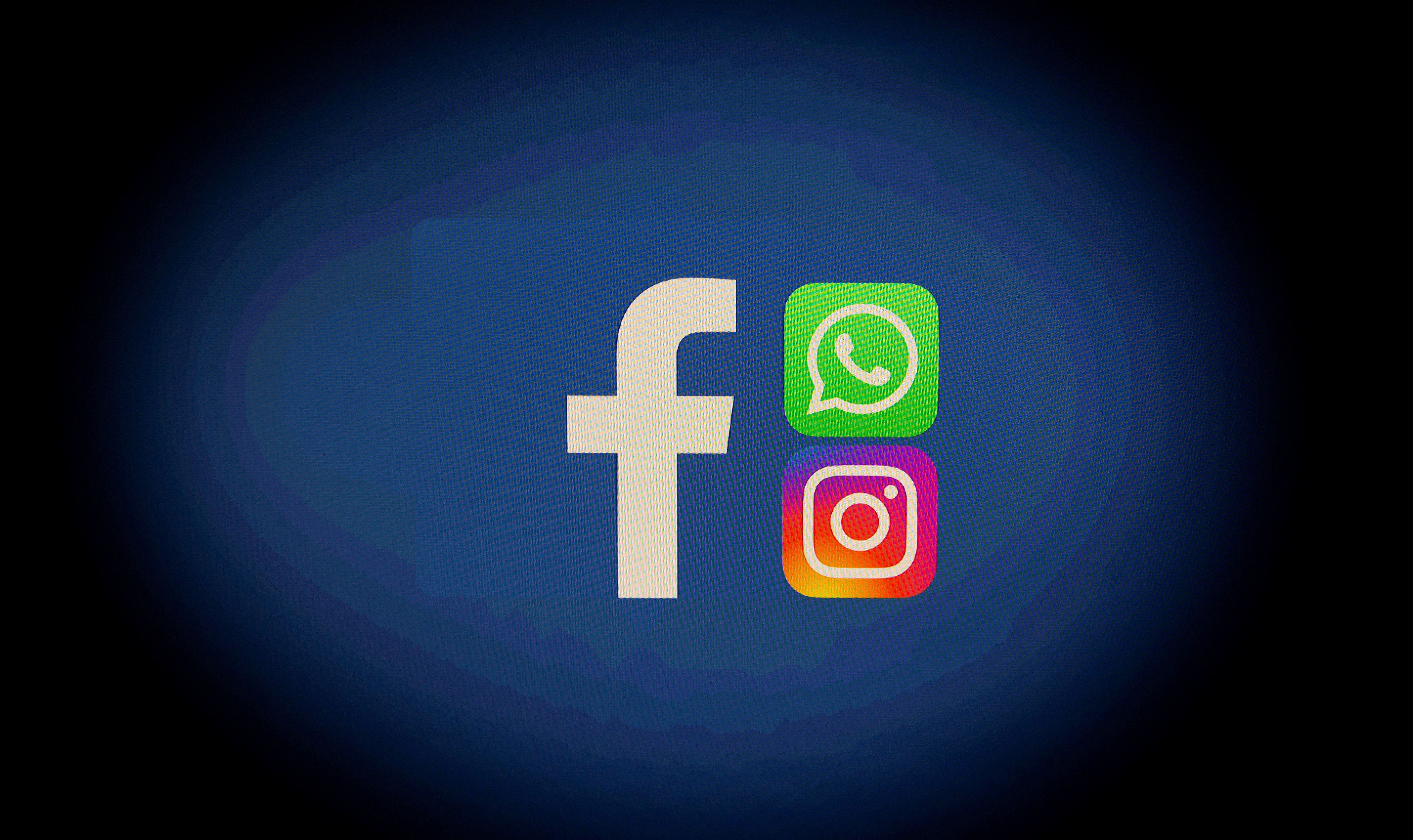 FILE PHOTO: Facebook, Whatsapp and Instagram logos are displayed in this illustration