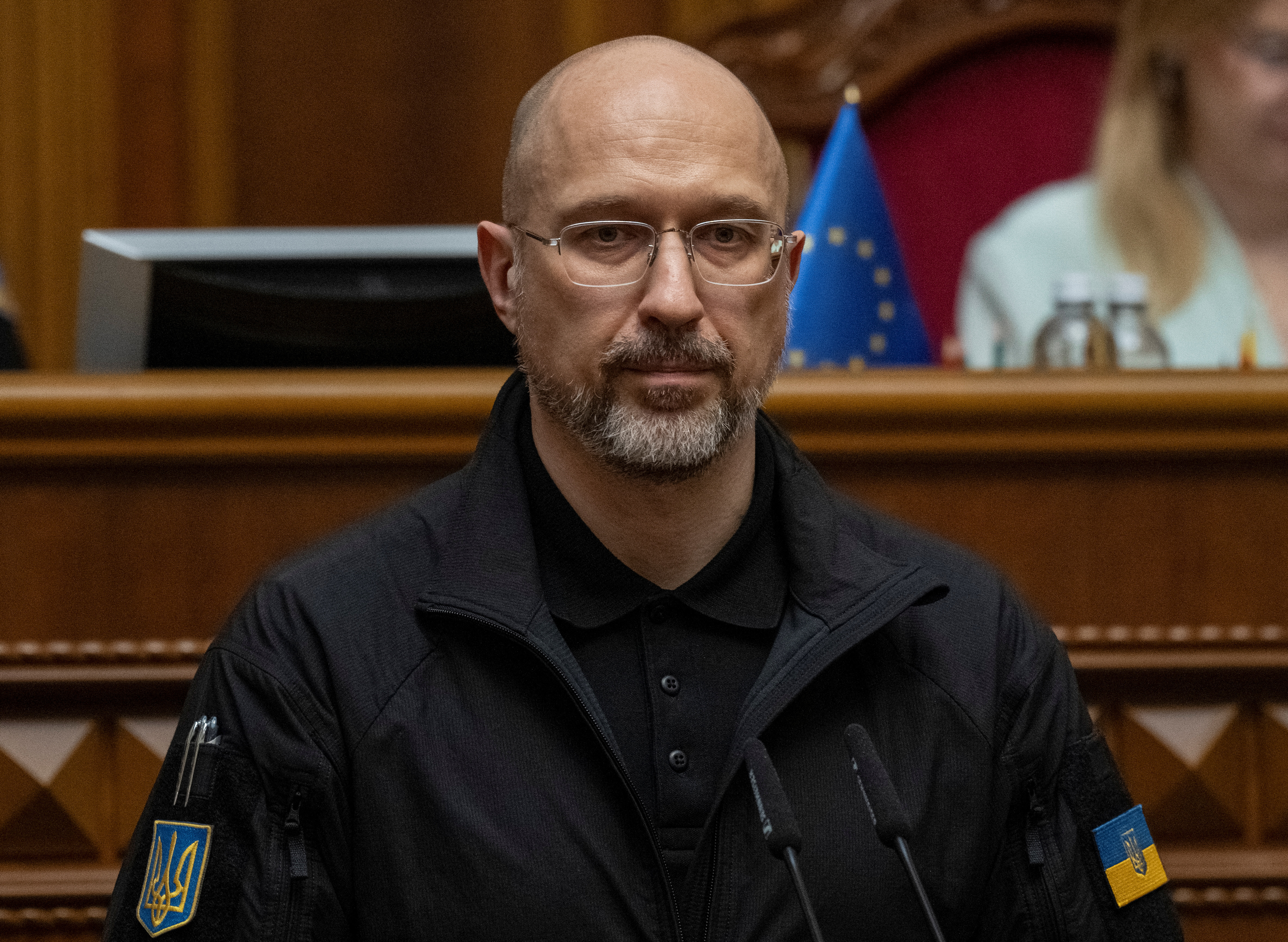 A newly appointed Ukraine's Defence Minister Denys Shmyhal attends a session of Ukrainian parliament in Kyiv
