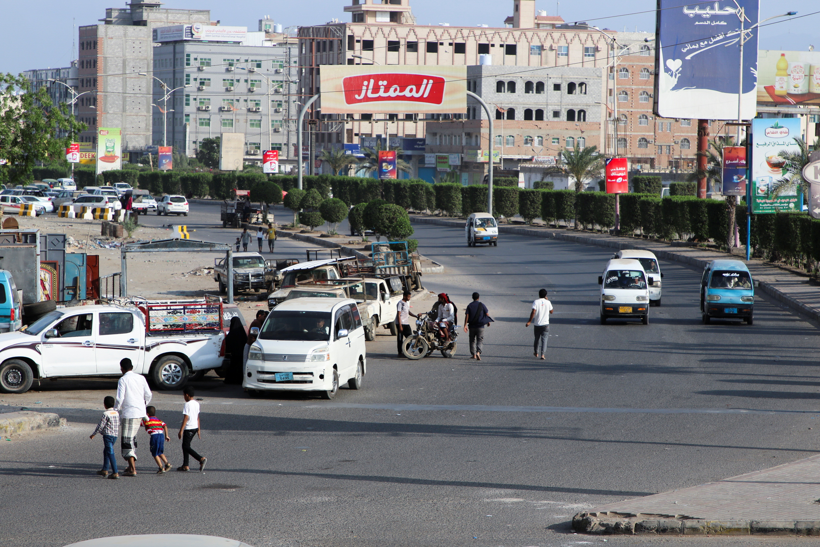 View of a street the southern port city of Aden