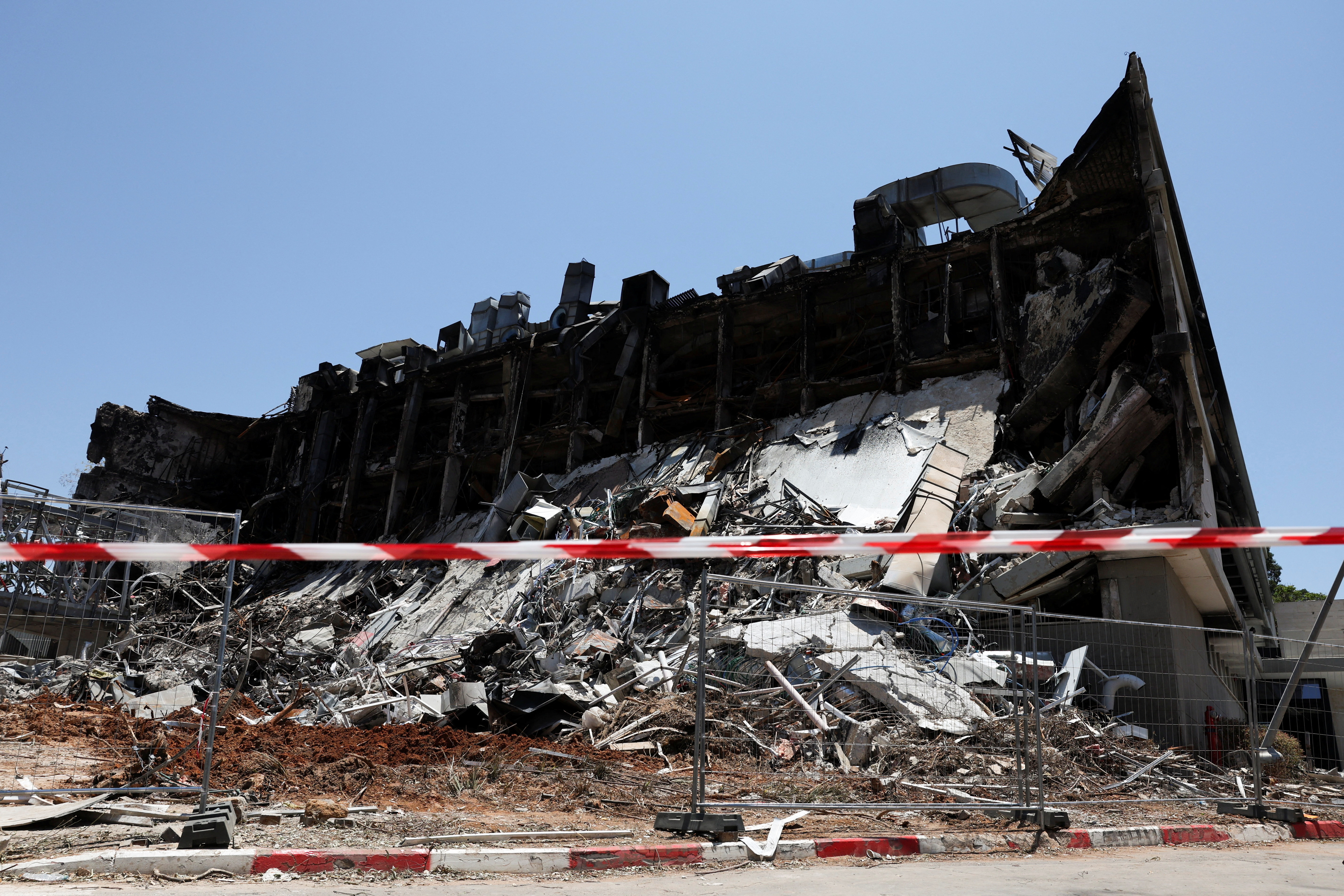 Weizmann Institute of Science buildings left in ruins following an Iranian missile strike
