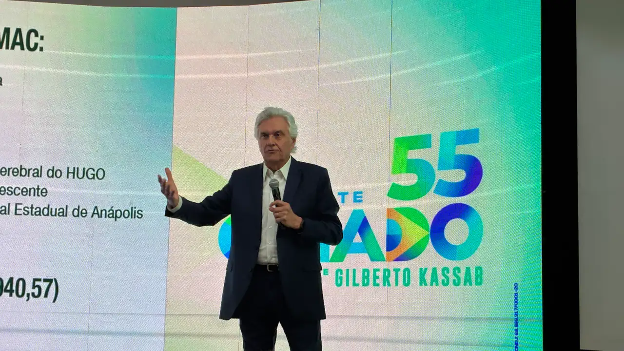 Ronaldo Caiado (PSD), candidato à Presidência, durante evento em São Paulo