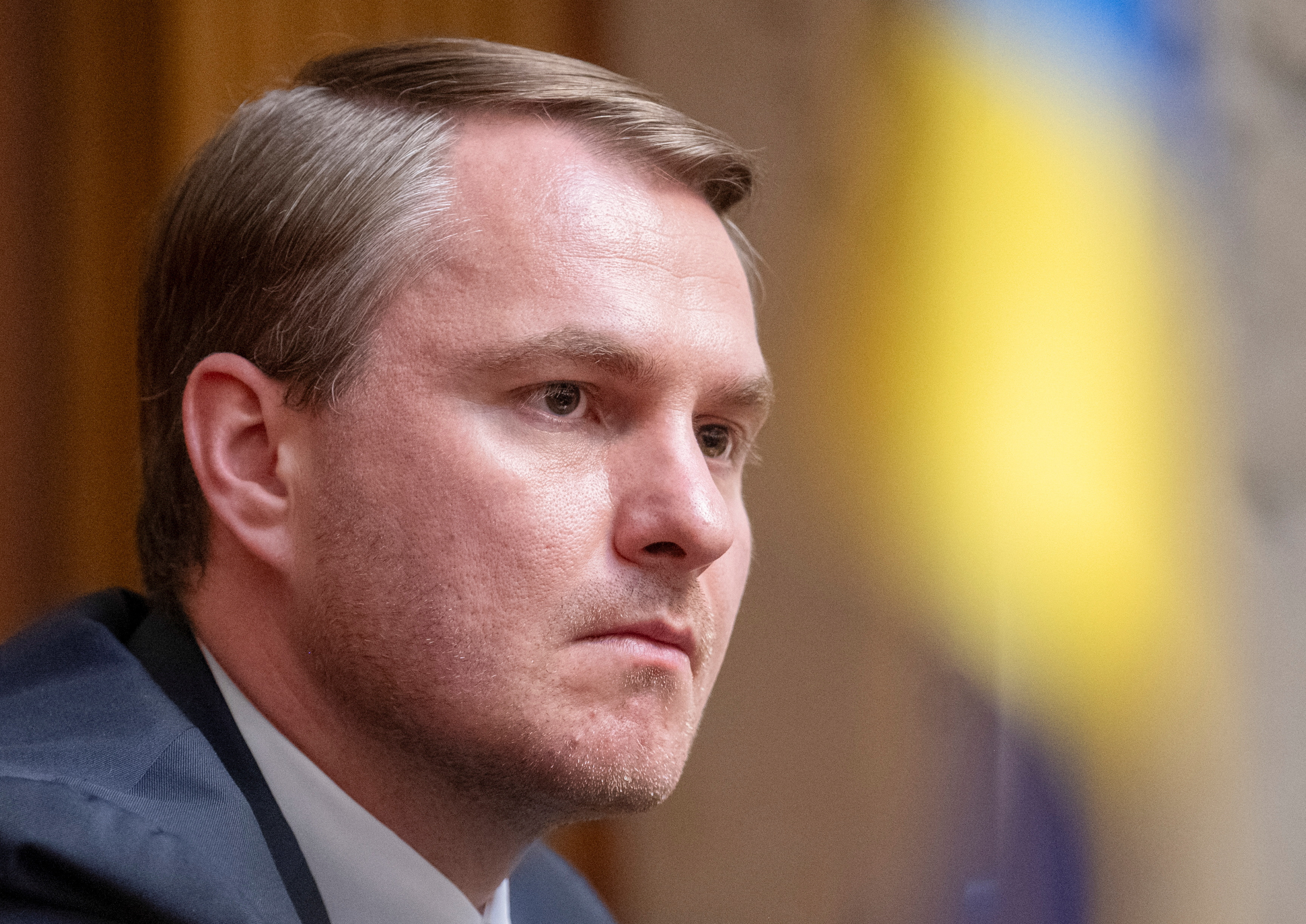 Newly appointed Prosecutor General of Ukraine Kravchenko attends a session of parliament in Kyiv