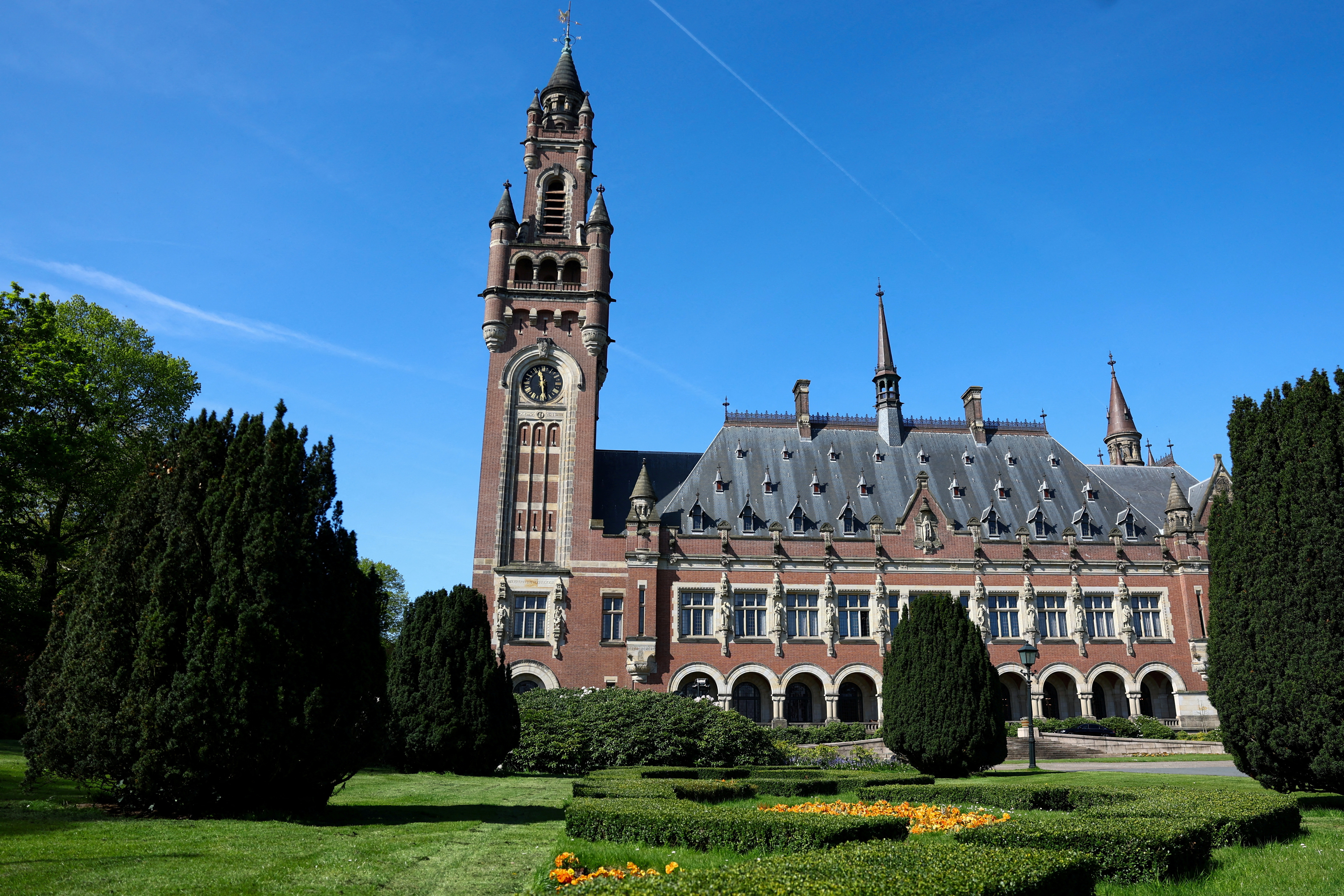 FILE PHOTO: A view shows the Peace Palace, which houses the International Court of Justice