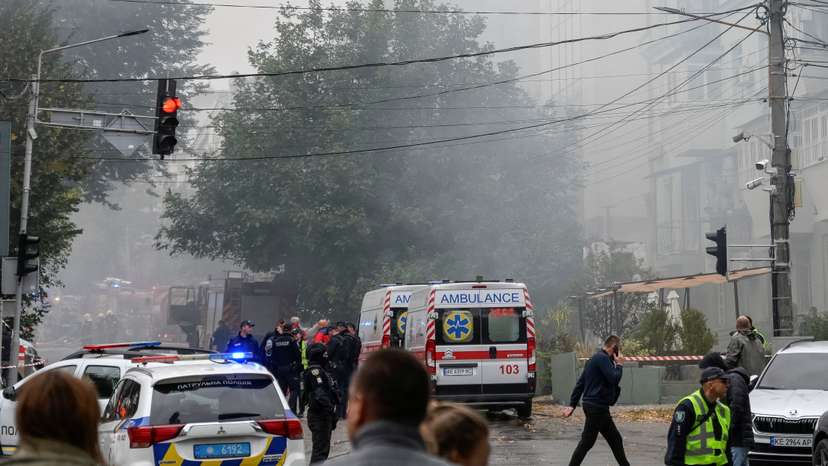 Aftermath of a Russian drone attack in Dnipro