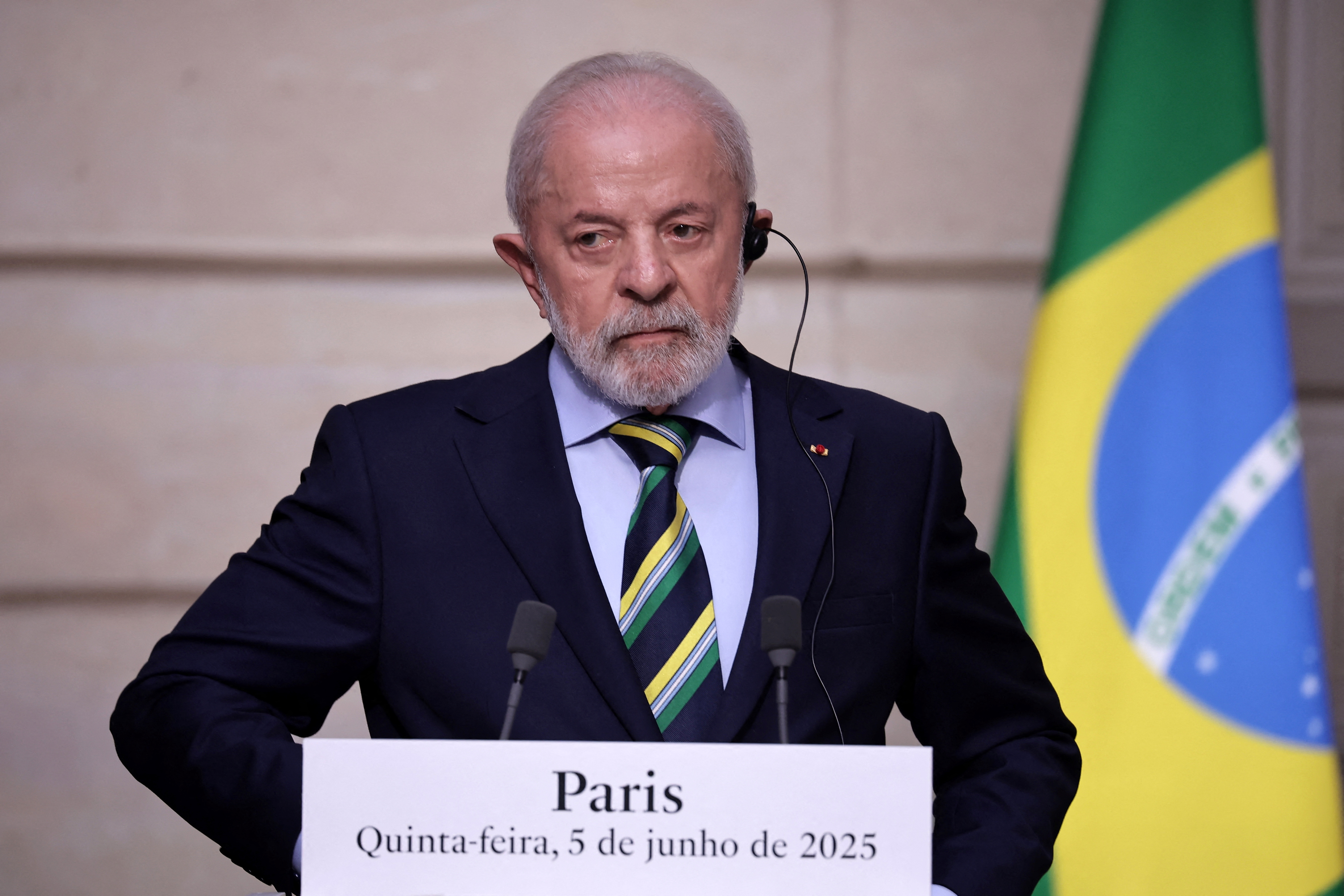 Brazilian President Luiz Inacio Lula da Silva visits France