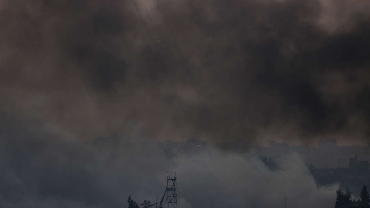 View of Gaza from Israel's border