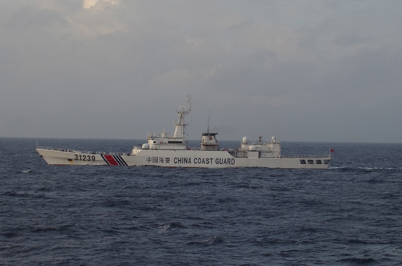 China Coast Guard vessel No. 31239 sails in the East China Sea near the disputed isles known as Senkaku isles in Japan and Diaoyu islands in China