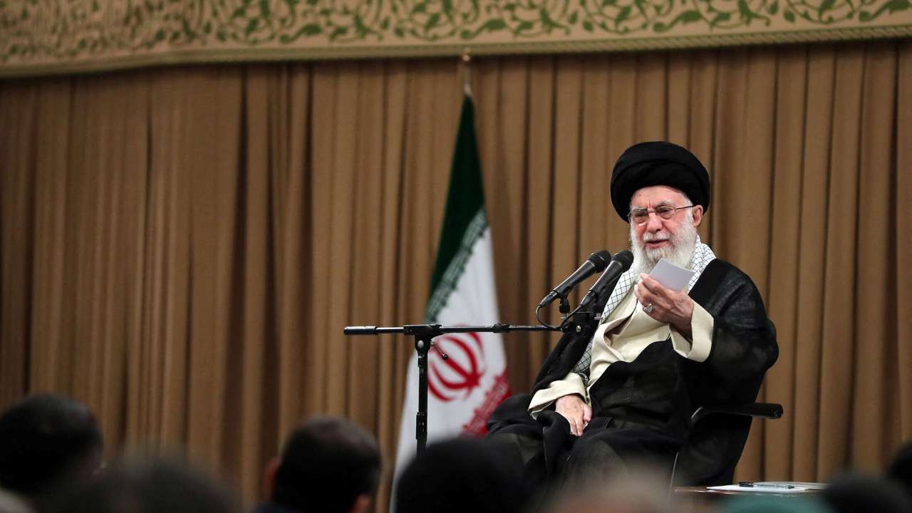 Iran's Supreme Leader Khamenei meets with members of parliament in Tehran