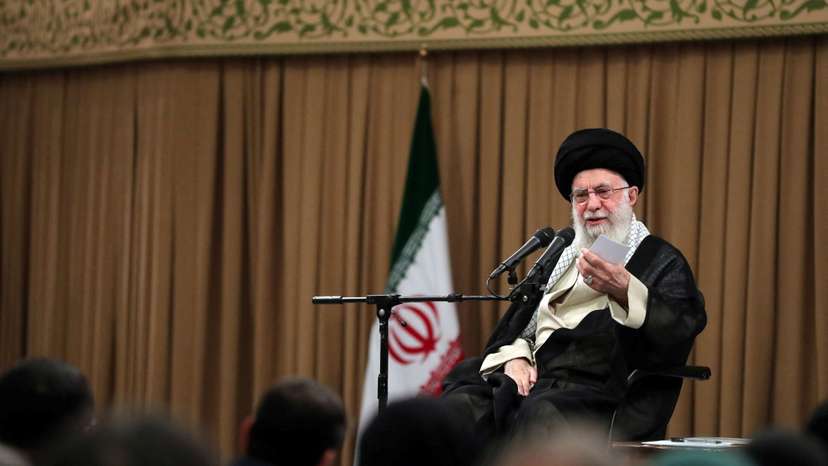 Iran's Supreme Leader Khamenei meets with members of parliament in Tehran