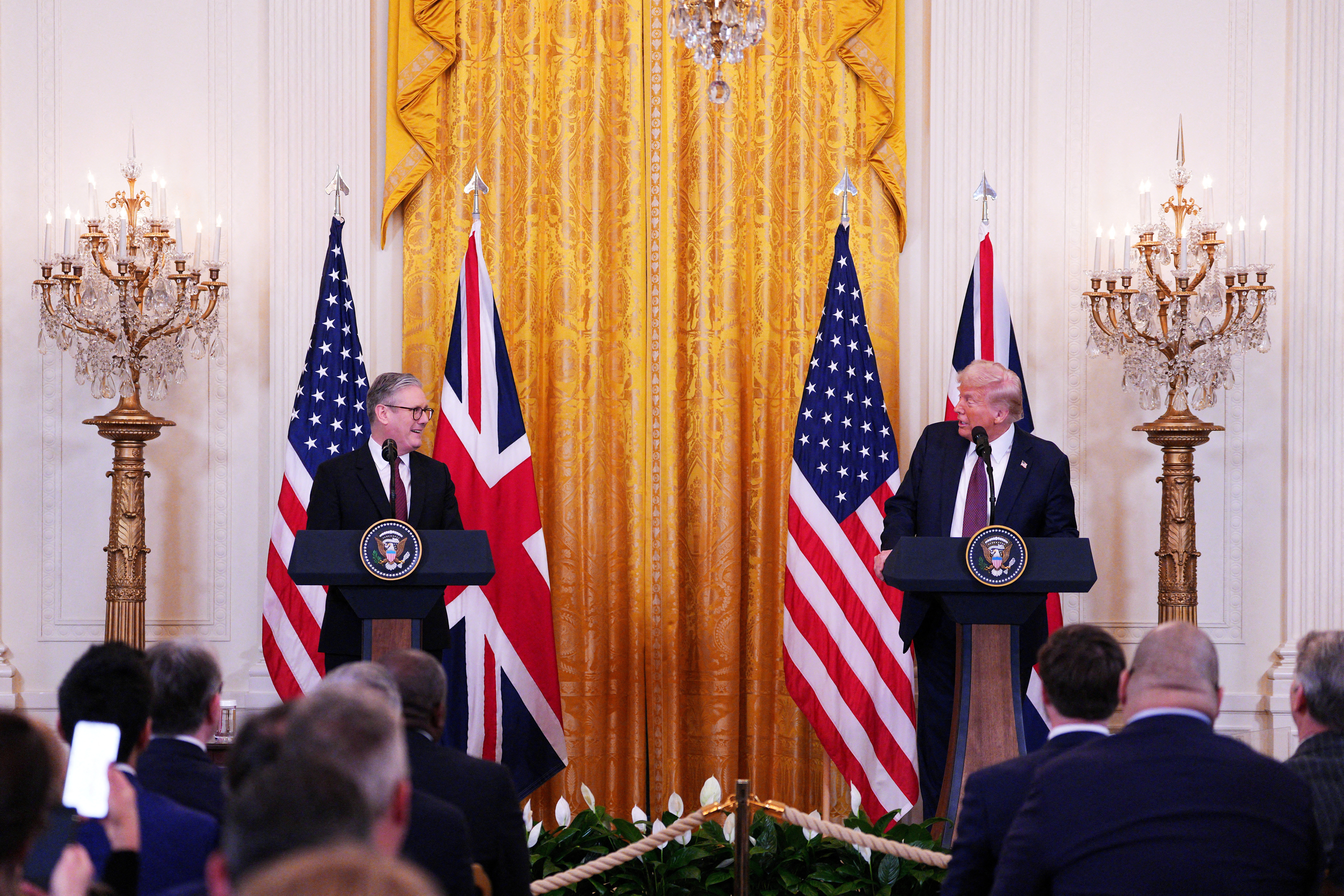 British Prime Minister Starmer meets with U.S. President Trump in Washington