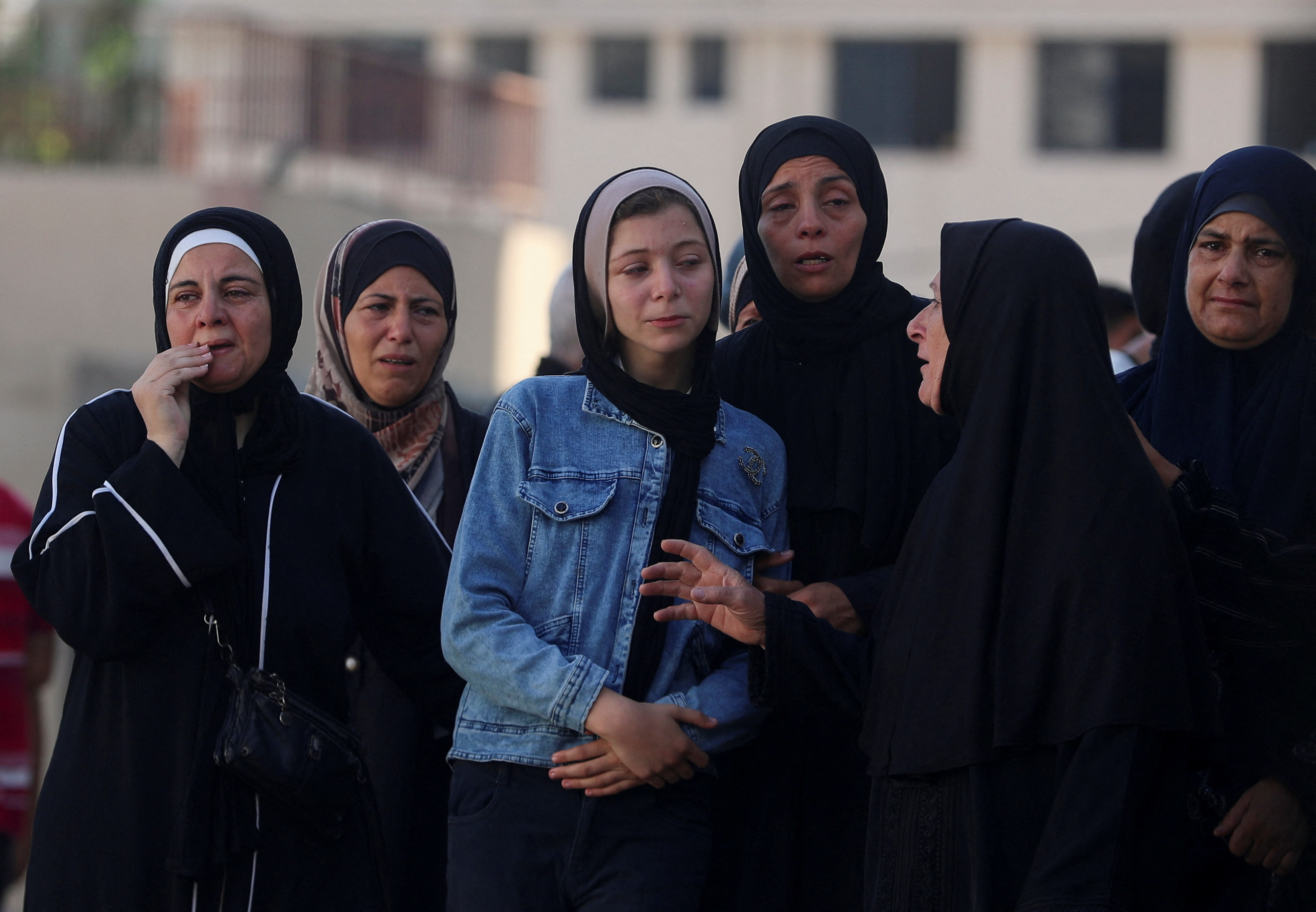 Aftermath of an overnight Israeli strike on a house, in Gaza City