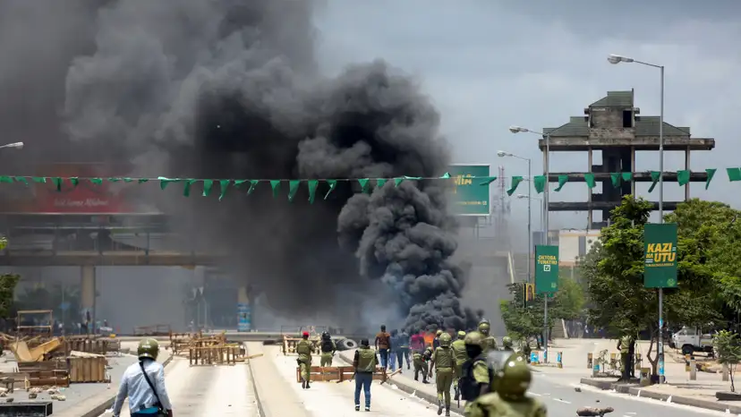 New protests in Tanzania's main city after chaotic election