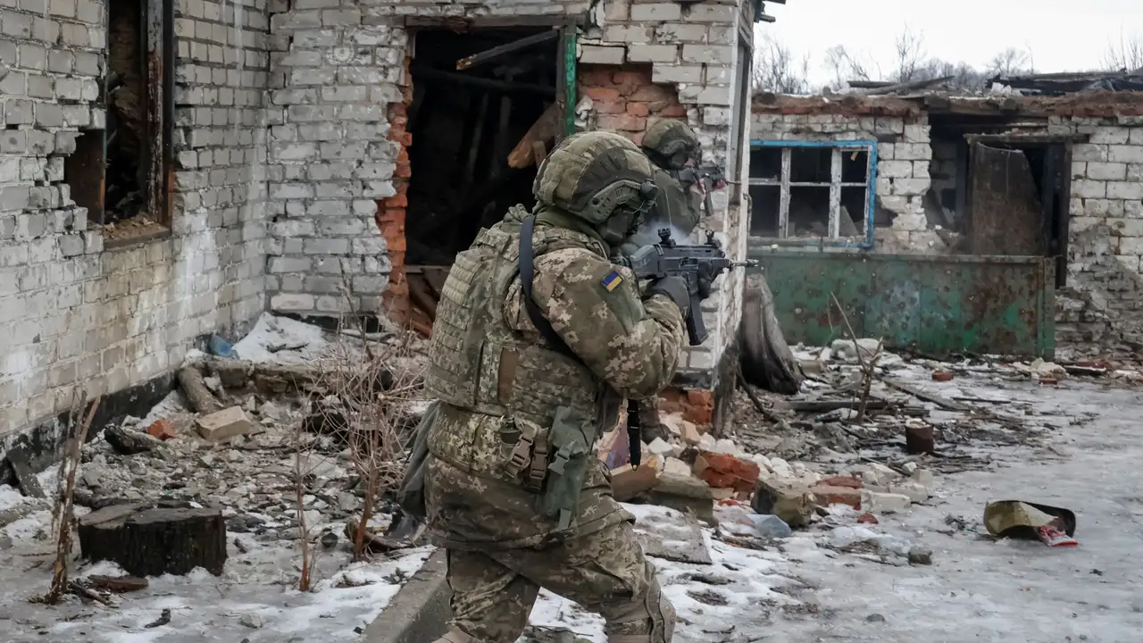 Foreign volunteers, aspiring drone pilots of the Armed Forces of Ukraine, attend basic military training in Kharkiv region