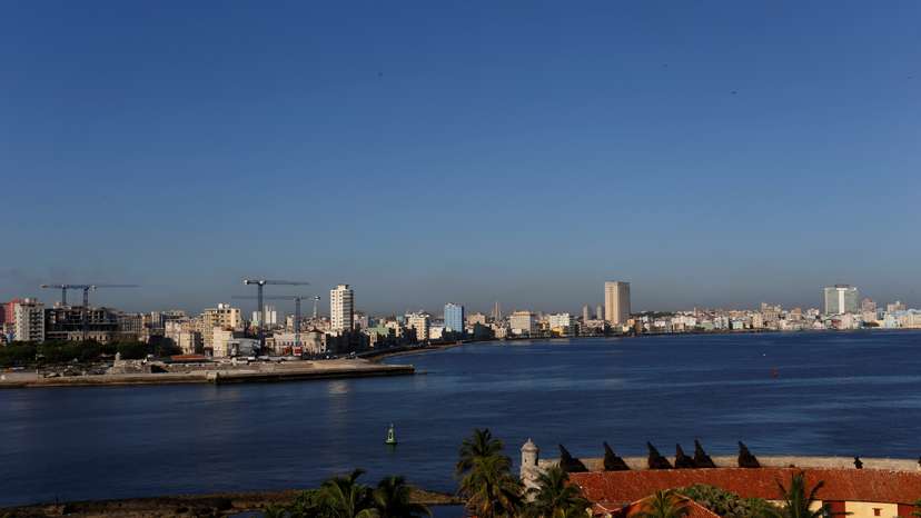 Cranes dot the skyline as the building of luxury hotels and the renovation of historic buildings are underway, in Havana