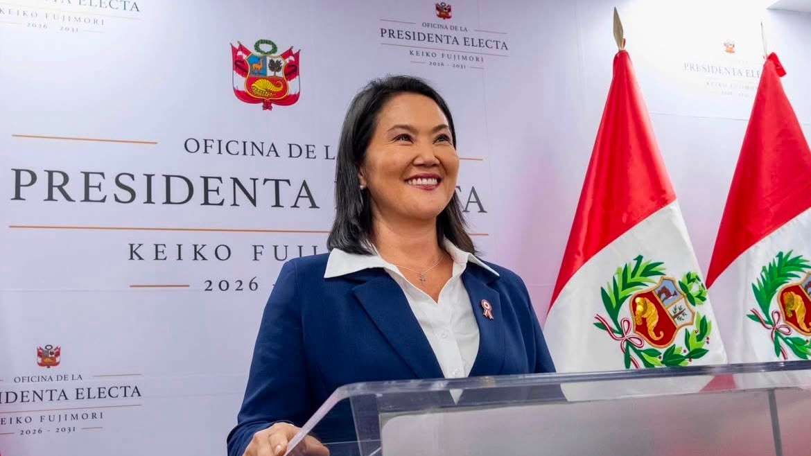 A presidente eleita do Peru, Keiko Fujimori