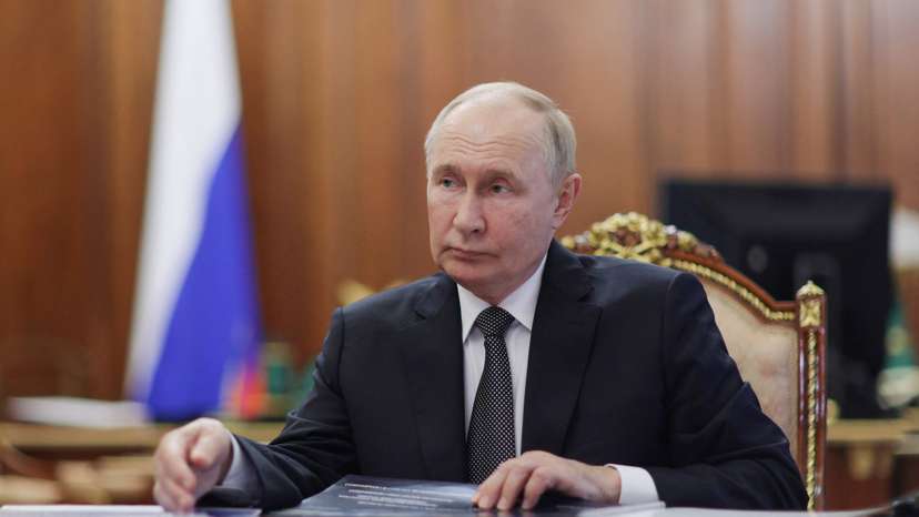 Russian President Vladimir Putin meets head of the North Ossetia–Alania region Sergei Menyailo, in Moscow
