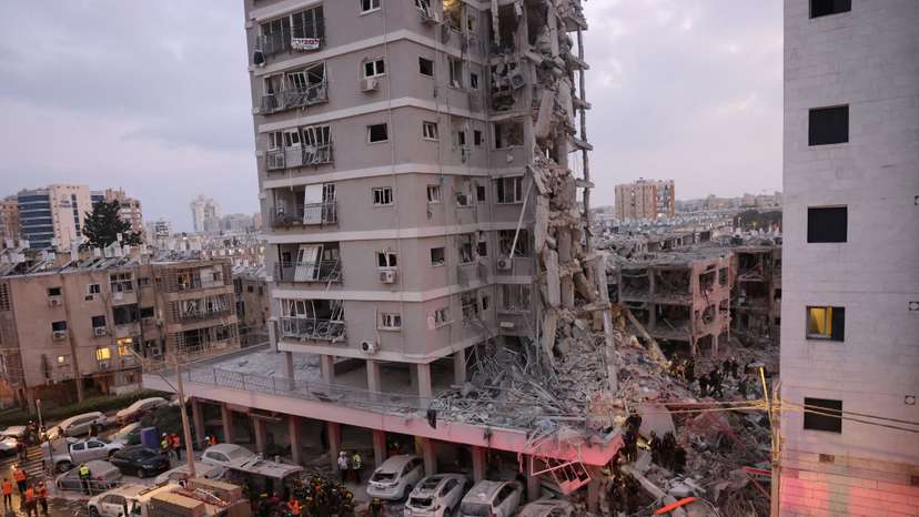 Missiles attack from Iran to Israel