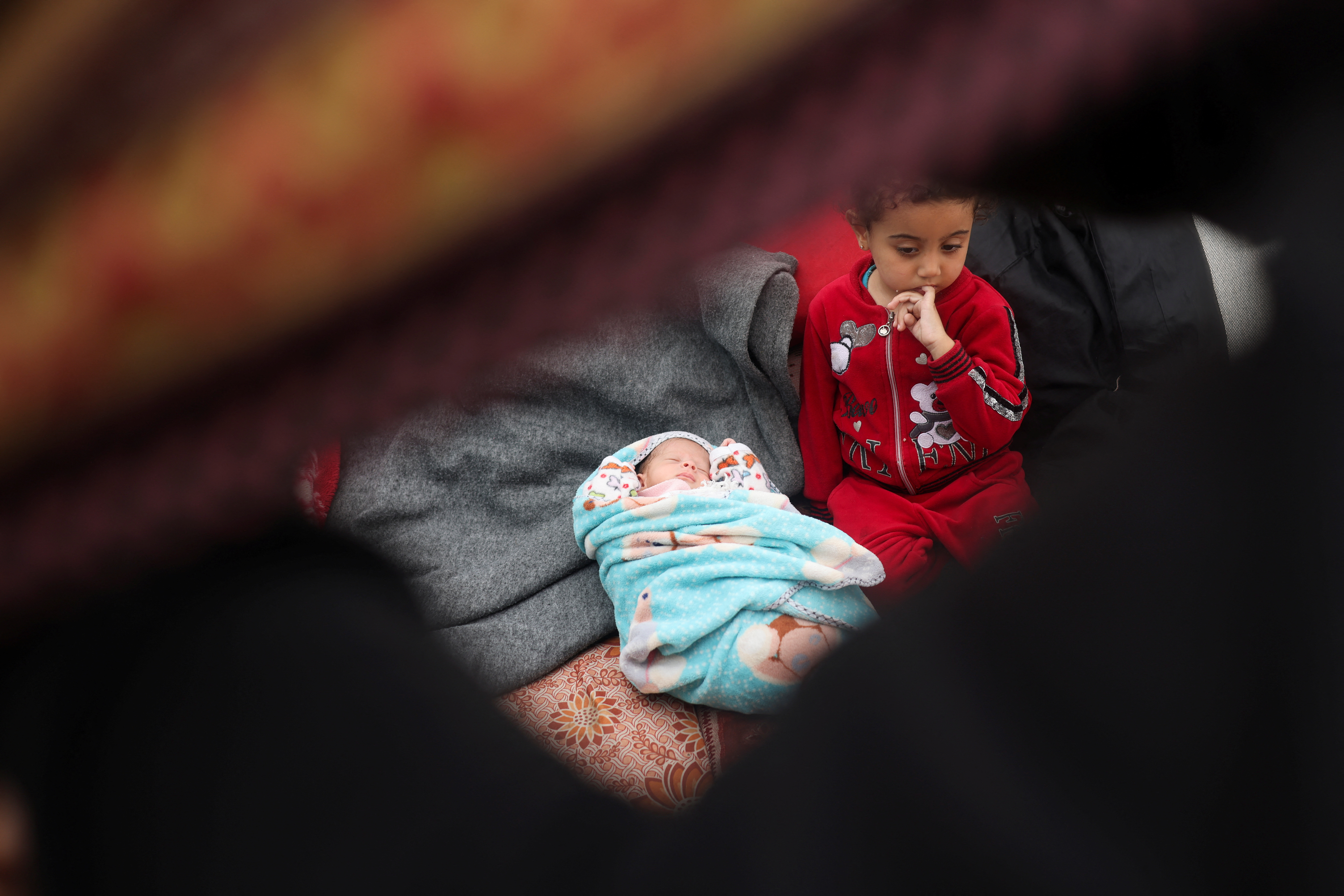 Gaza babies born in war face displacement conditions