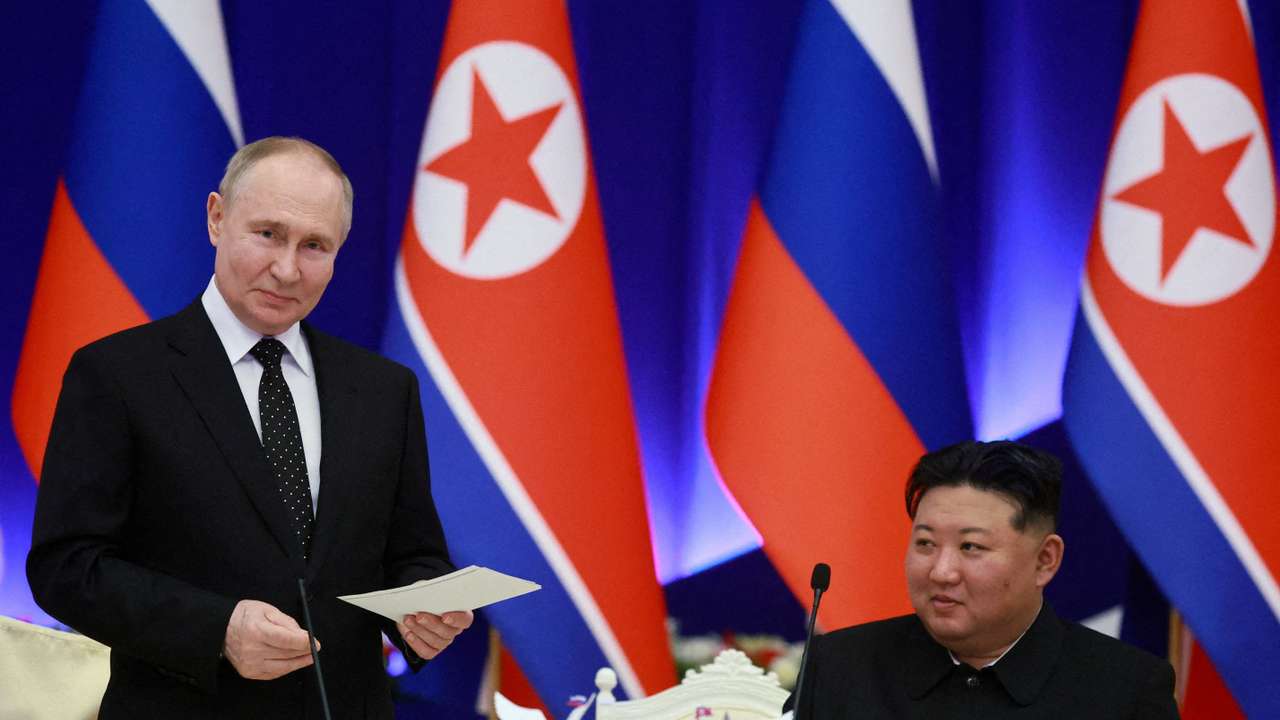 FILE PHOTO: President Putin visits North Korea