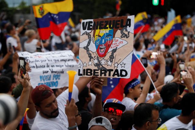 Venezuela's opposition presidential candidate Edmundo Gonzalez and opposition leader Maria Corina Machado campaign in Caracas