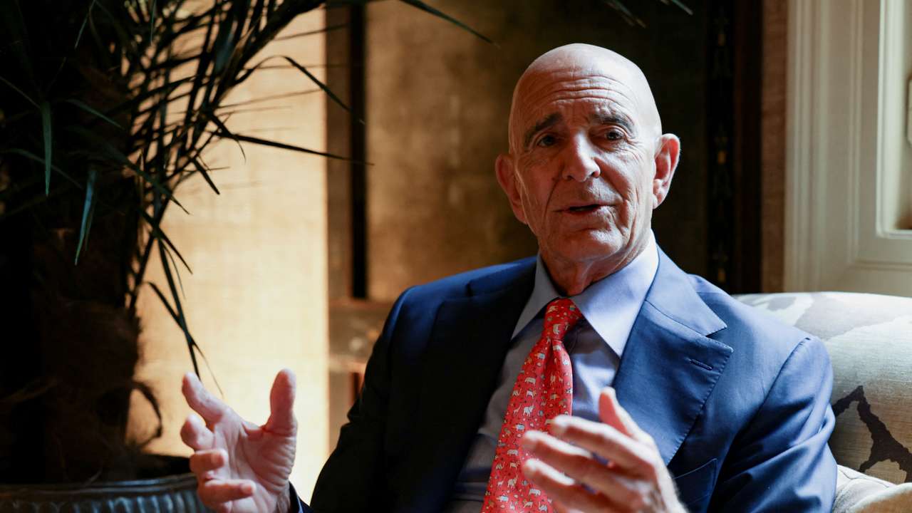 U.S. Ambassador to Turkey and Special Envoy for Syria Barrack attends interview with Reuters in Beirut