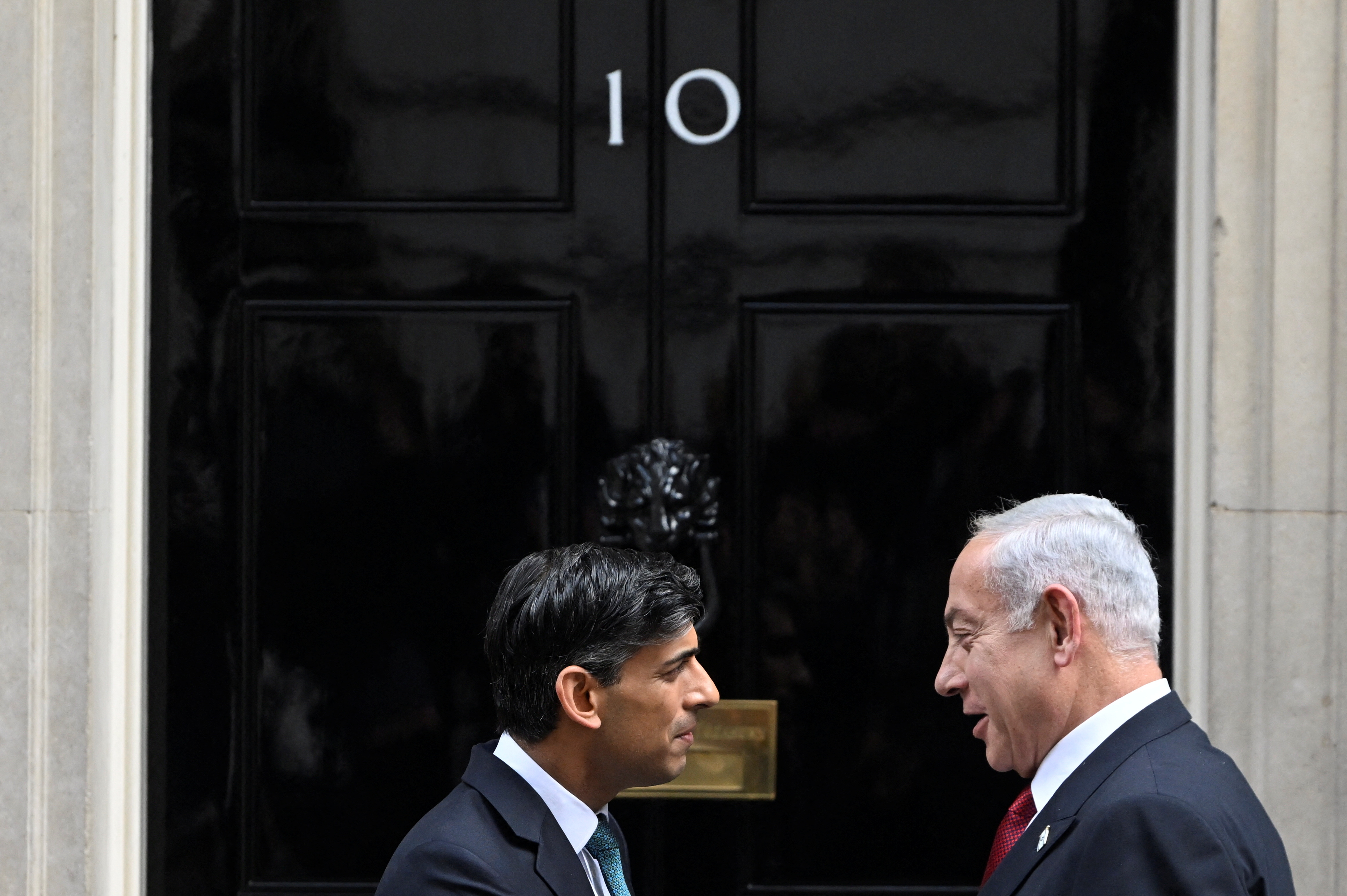 British PM Rishi Sunak meets Israeli PM Benjamin Netanyahu in London