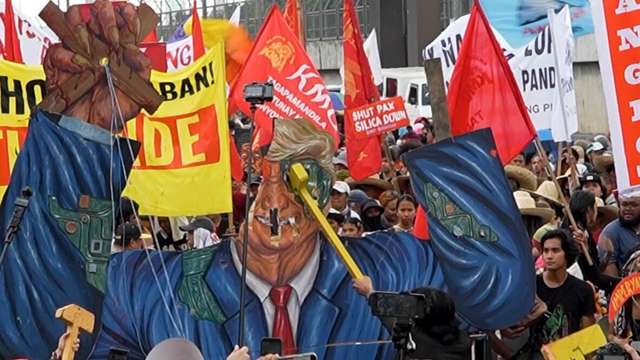 Thousands Protest Marcos During State Of Nation Address