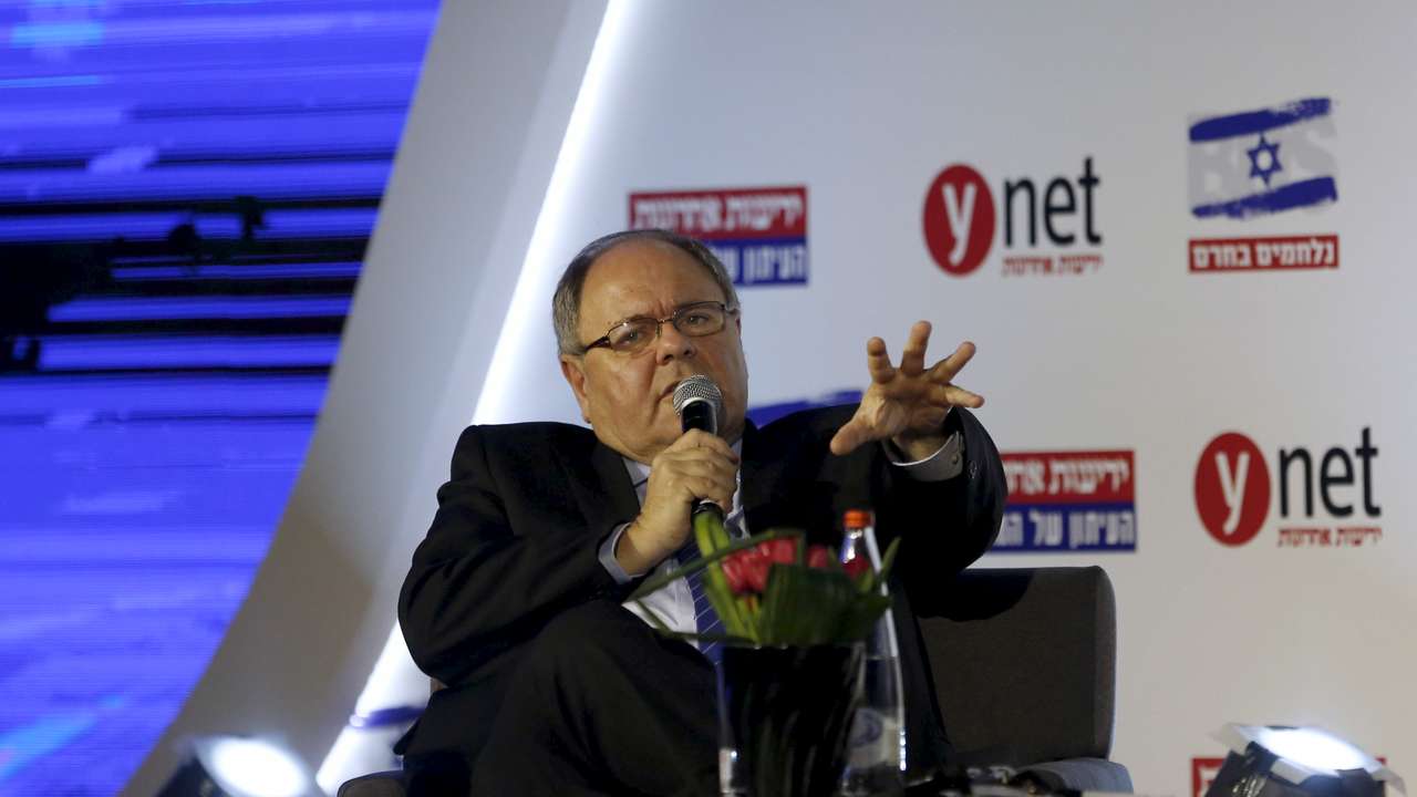 Former settler leader, Dayan, who was announced as the consul-general in New York on Monday, speaks at a conference on fighting the anti-Israel boycott, in Jerusalem