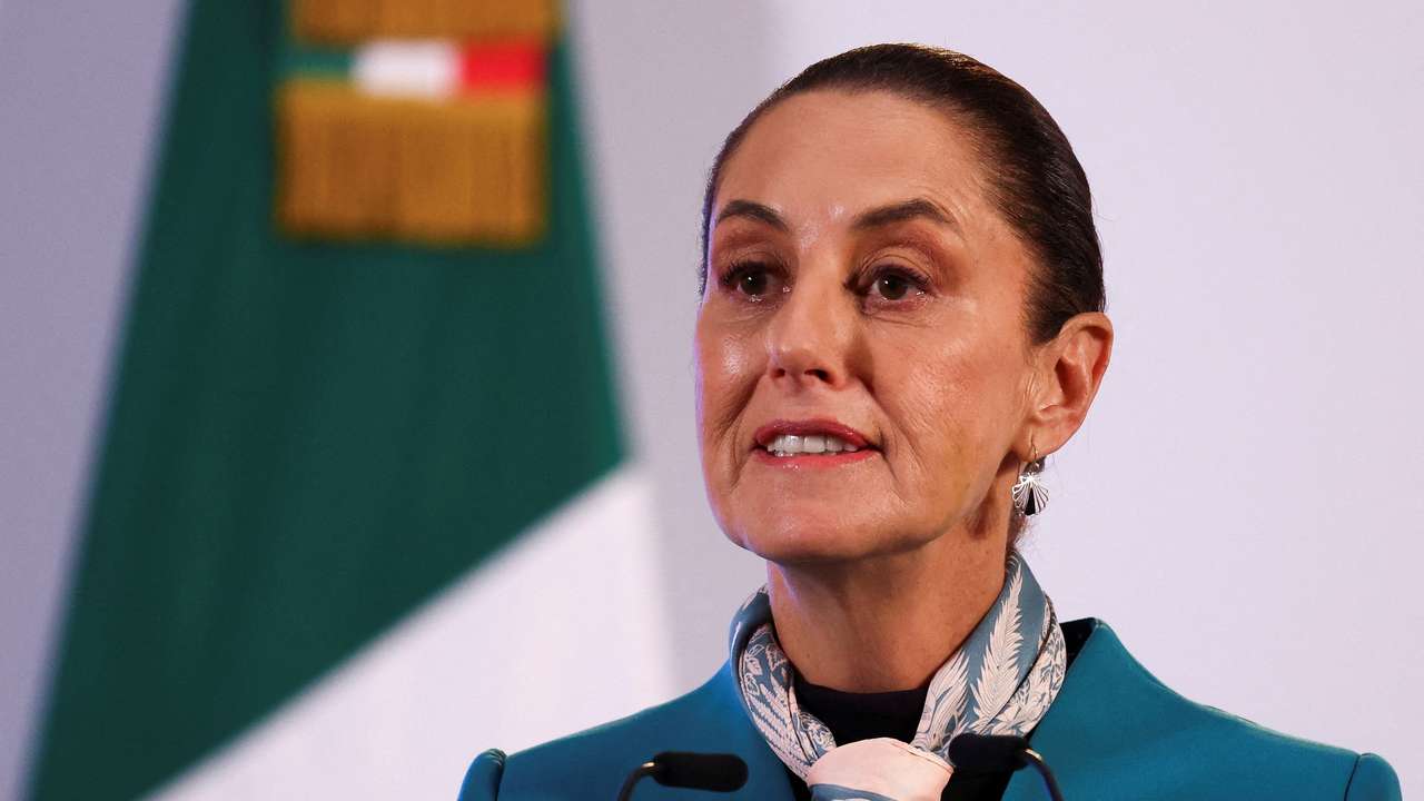 Mexico's President Claudia Sheinbaum holds a press conference in Mexico City
