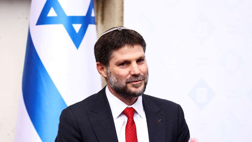 FILE PHOTO: Handing over ceremony for the new Israeli Finance Minister Bezalel Smotrich, in Jerusalem