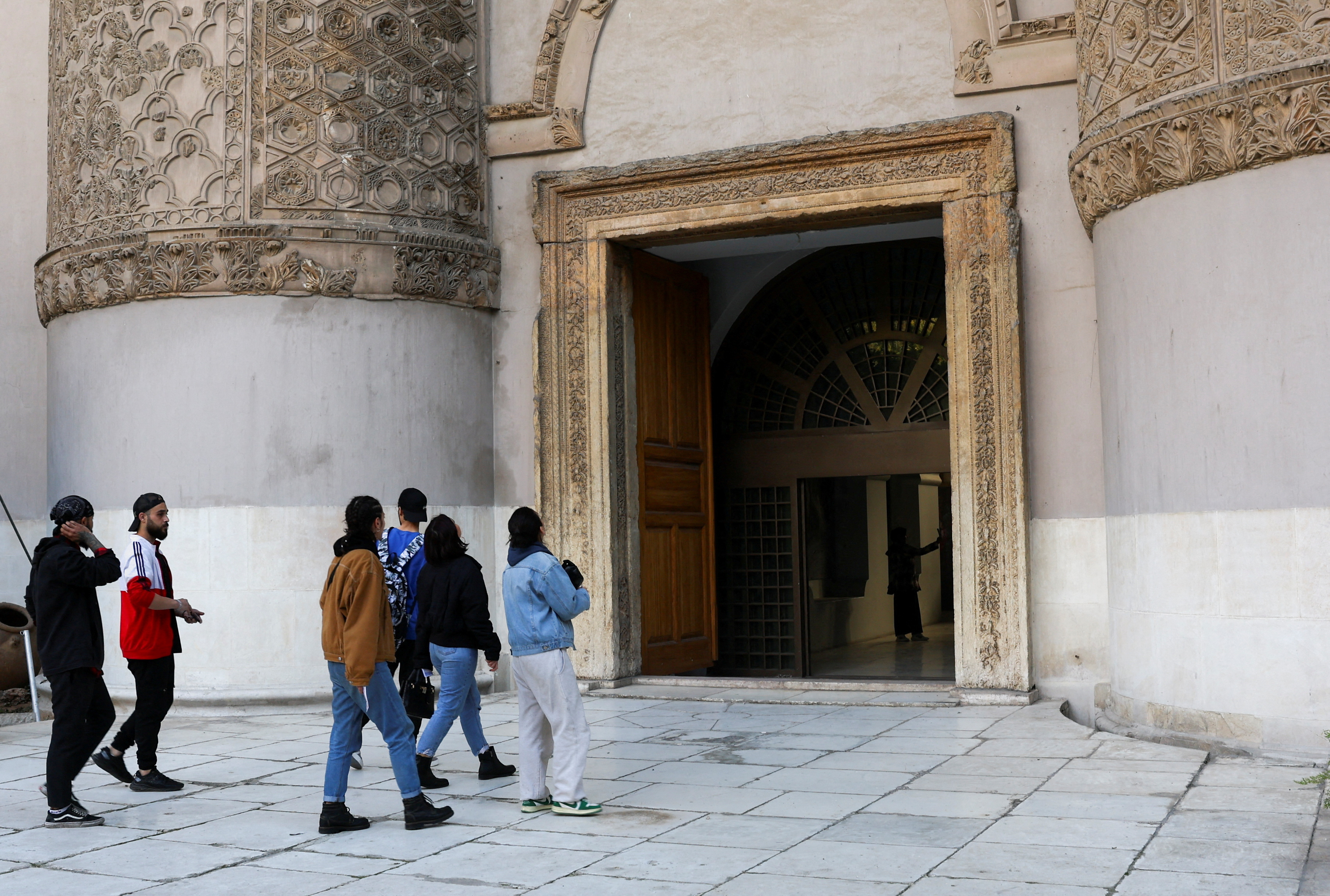 FILE PHOTO: People visit the Damascus National Museum after it reopened, a month after ousting Syrian president Bashar al-Assad, in Damascus