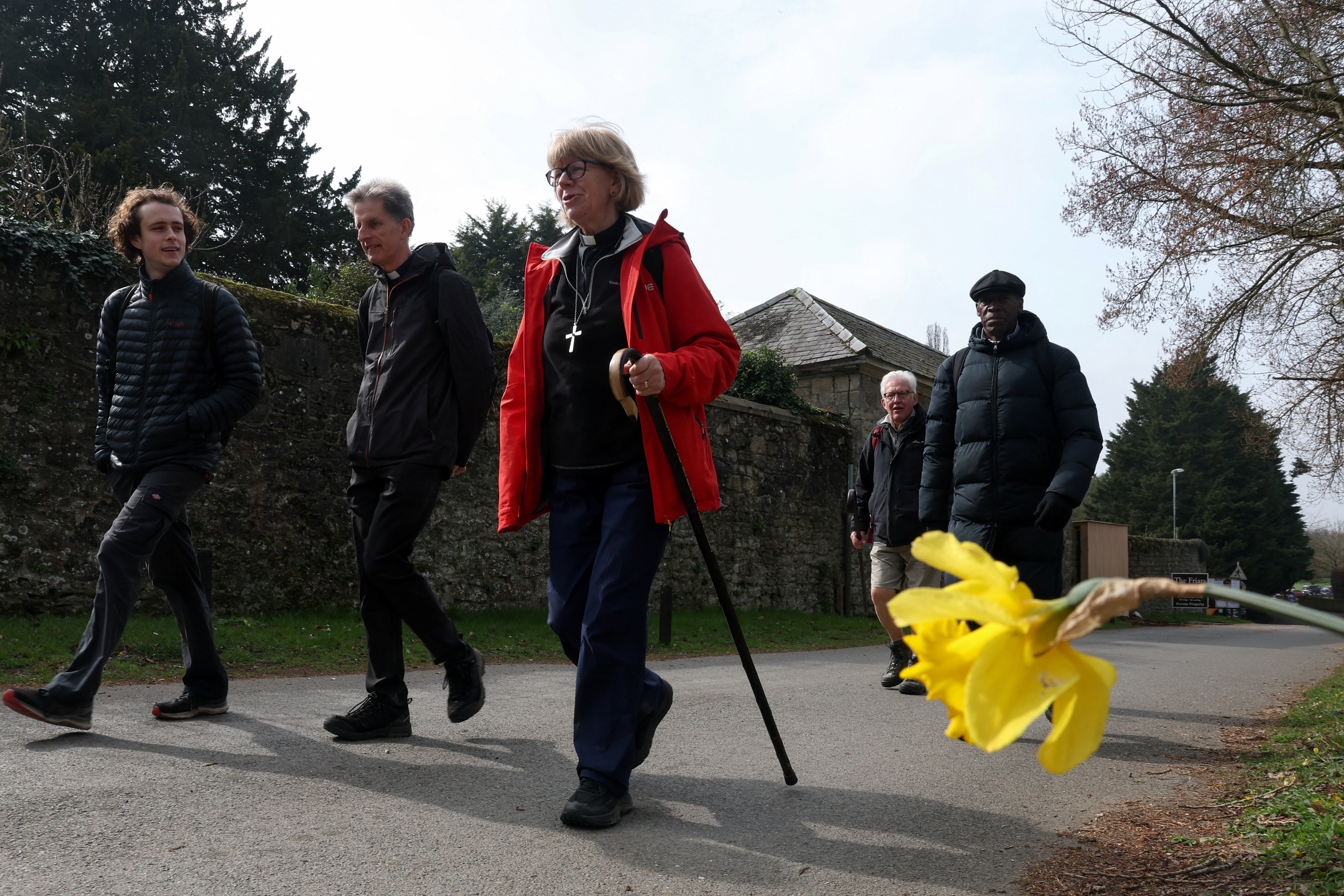 Sarah Mullally takes part in six-day pilgrimage ahead of installation, in Aylesford
