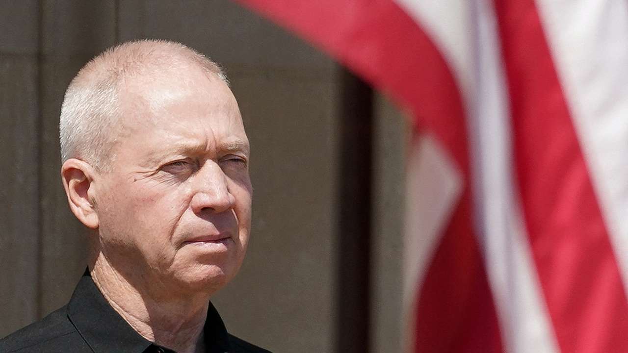 FILE PHOTO: Israeli Defense Minister Yoav Gallant pictured during a July visit to the United States