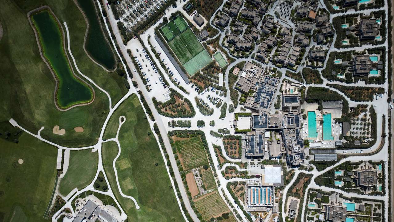 FILE PHOTO: Drone view shows Borgo Egnazia resort which will host the G7 summit in Italy