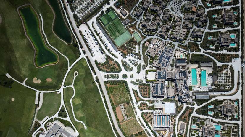 FILE PHOTO: Drone view shows Borgo Egnazia resort which will host the G7 summit in Italy