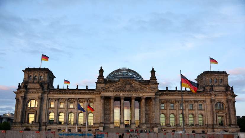 Election of a new German Chancellor, in Berlin