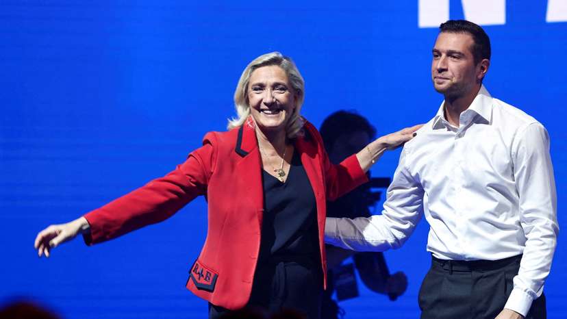 FILE PHOTO: FILE PHOTO: French far-right RN party rally in Bordeaux