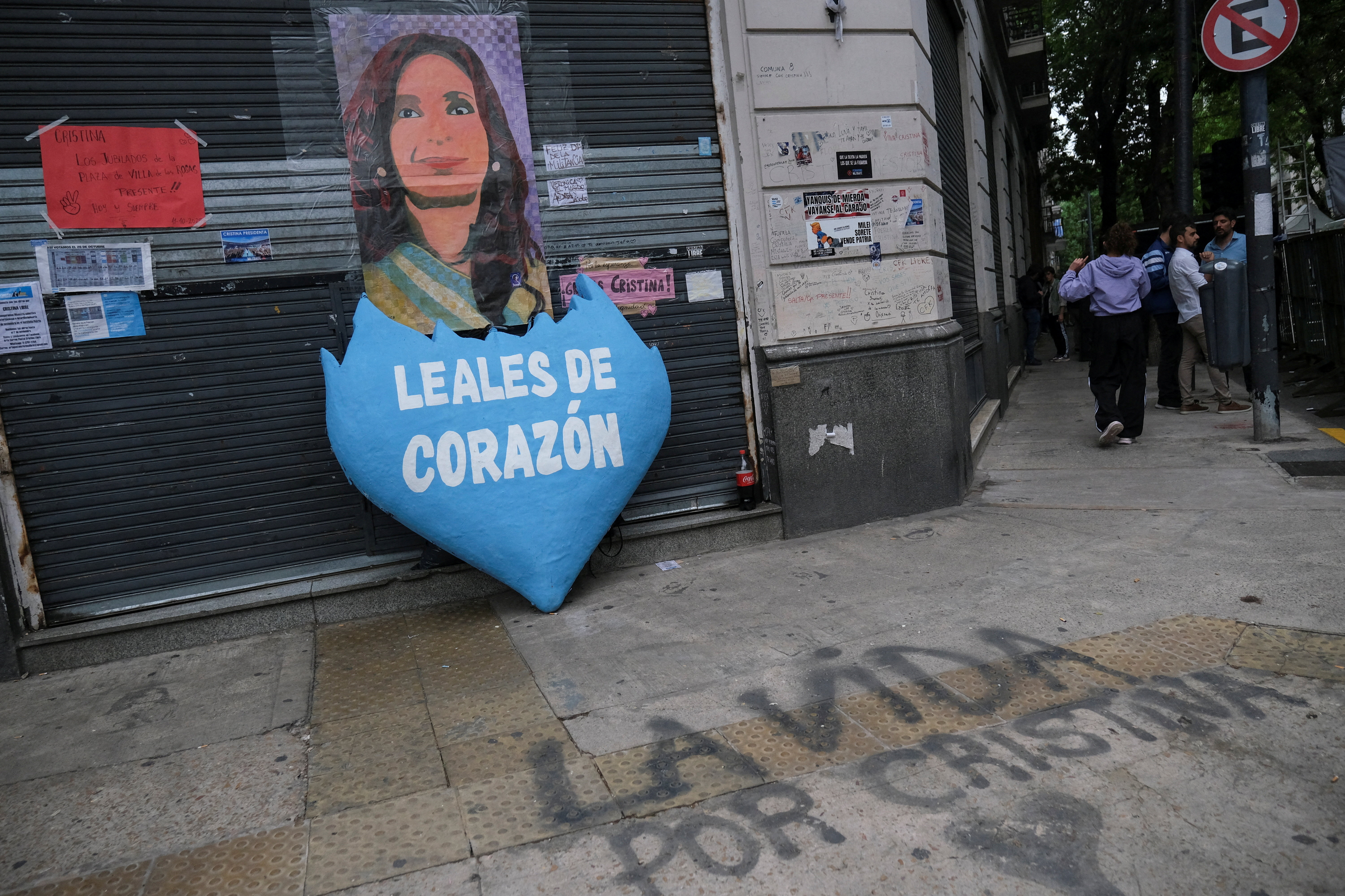 FILE PHOTO: Peronists commemorate Loyalty Day and show support for former President Cristina Fernandez de Kirchner, in Buenos Aires