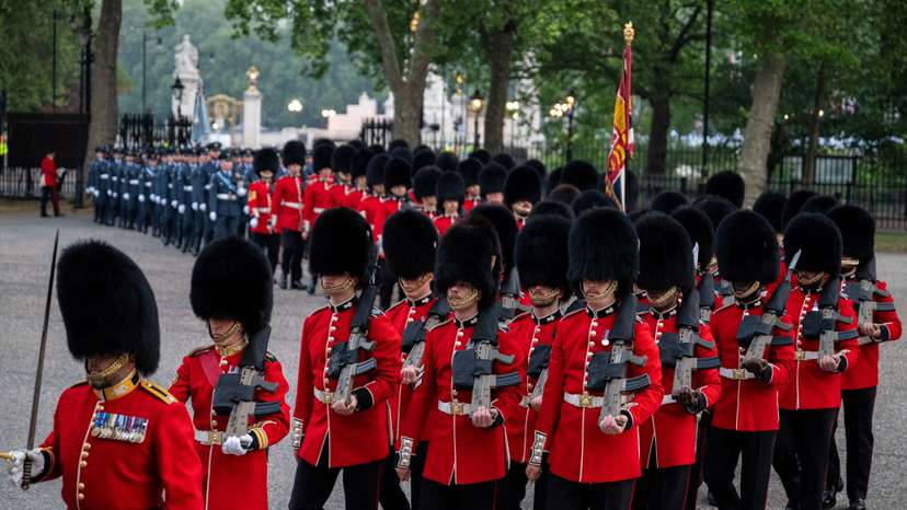 VE Day's 80th anniversary procession rehearsal, in London