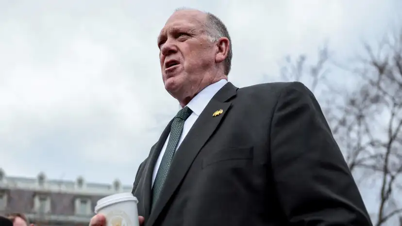 FILE PHOTO: White House border czar Tom Homan speaks to the media, in Washington