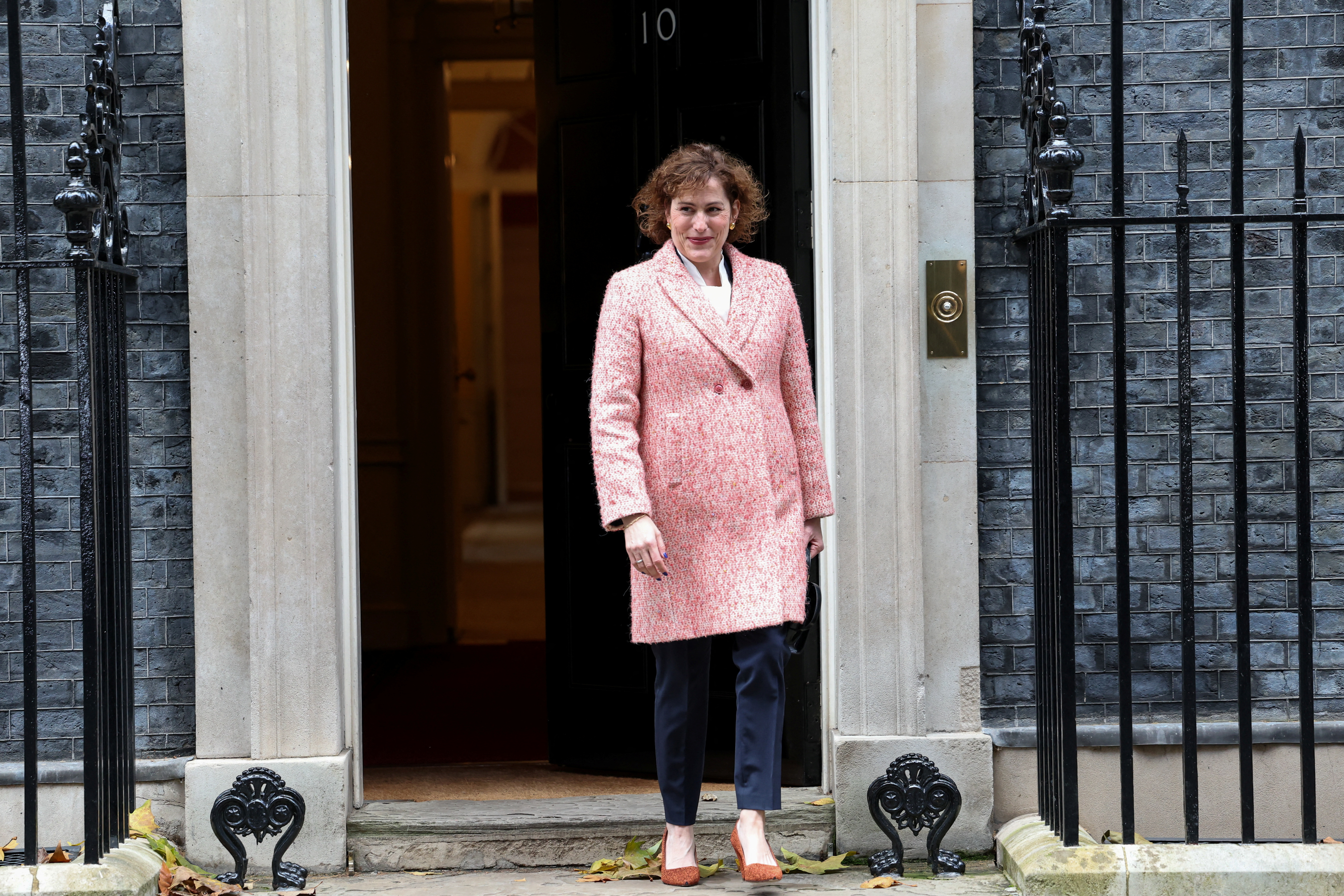 Britain's newly appointed Health Secretary Victoria Atkins outside 10 Downing Street in London