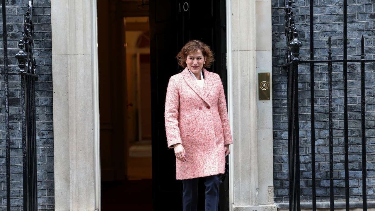 Britain's newly appointed Health Secretary Victoria Atkins outside 10 Downing Street in London